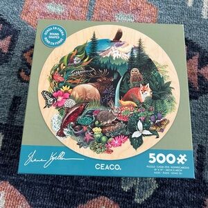 Ceaco 500-Piece Round Puzzle with Nature Scene